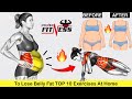 To Lose Belly Fat TOP 10 Exercises At Home By Power Fitness