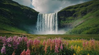 Waterfall Nature Calming Sound of Water, Restores The Nervous System, Relaxing & Sleeping Instantly