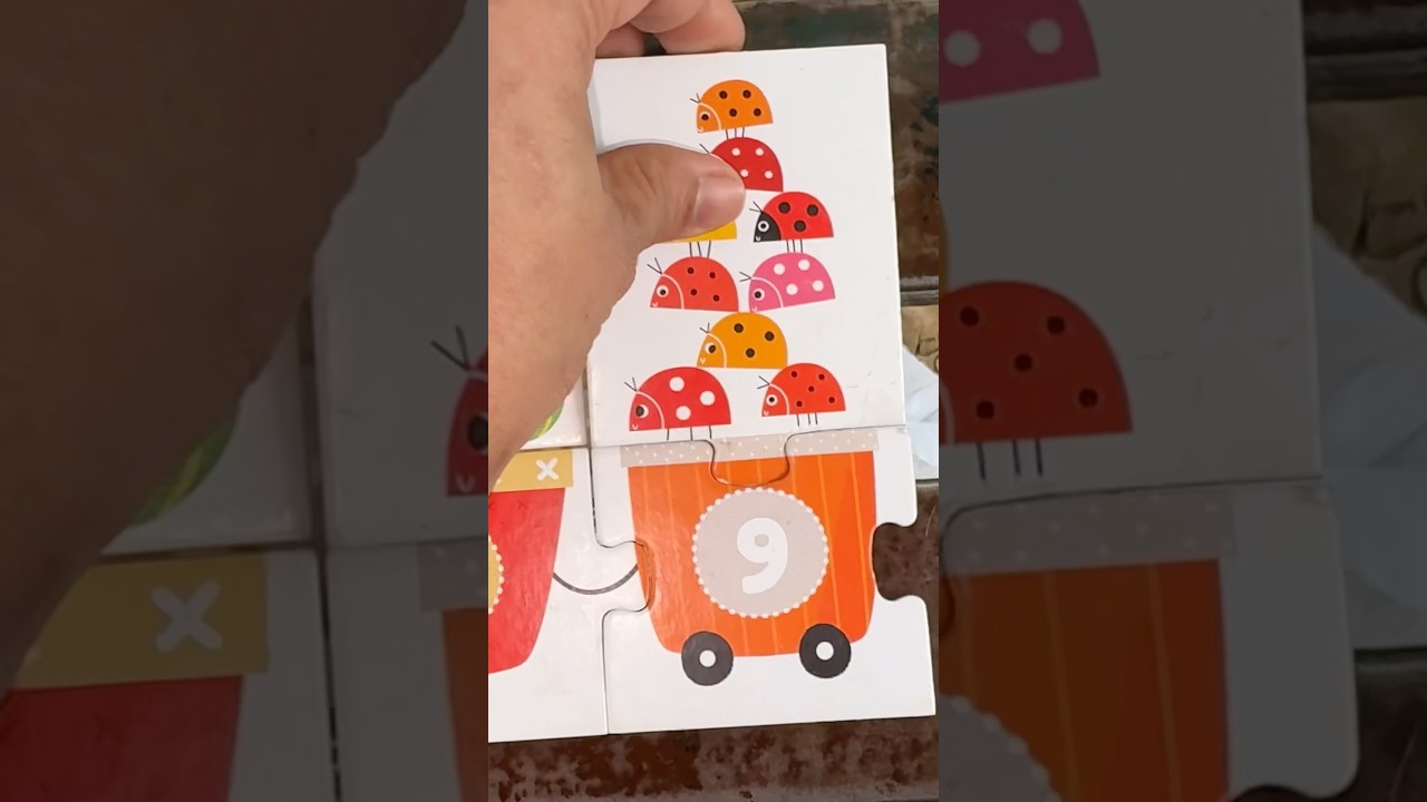 Изучайте числа от 1 до 10 с помощью числовой головоломки «Поезд» | Поиск чисел в парке. 