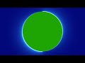 Blue Neon Circle Border Green Screen Overlay Motion Graphics 4K 30fps Copyright Free