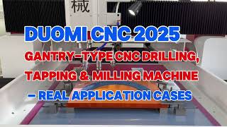 Duomi Cnc 2025 Gantry Type Cnc Drilling, Tapping & Milling Machine Real Application Cases