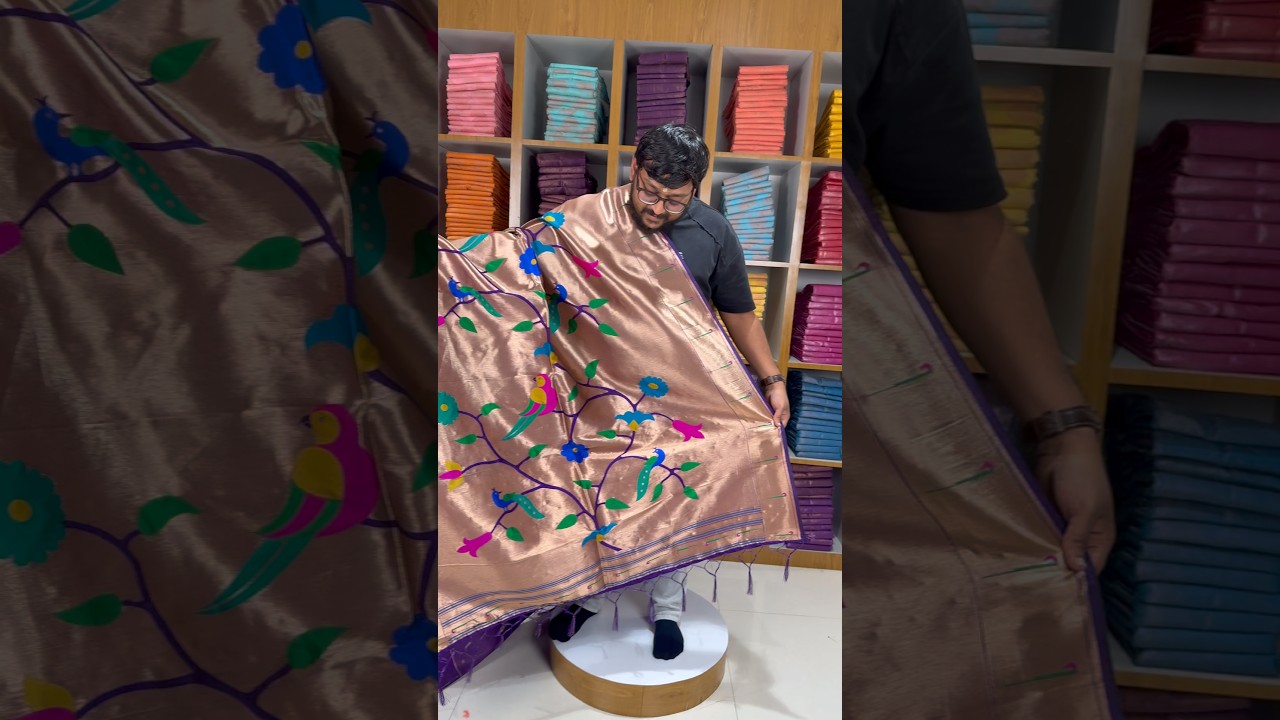 Paithani Jacquard Peacock (Mor) Jaal Dupatta