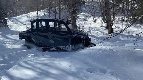 Polaris General Busting through fresh snow looking for a Moose!