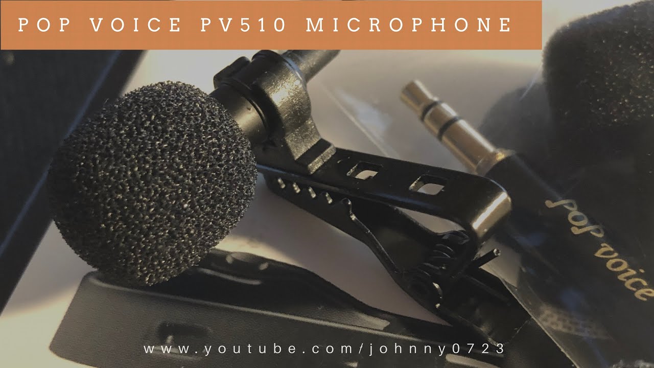 Pop Voice PV510 lavalier microphone for iPhone X YouTube