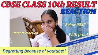 Reacting To My Cbse Class 10Th Results *Literally Cried*😭💗| Revealing My Marks And Percentage✨