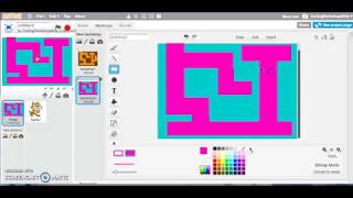 Scratch Tutorial: How to draw a Maze Tunnel Backdrop