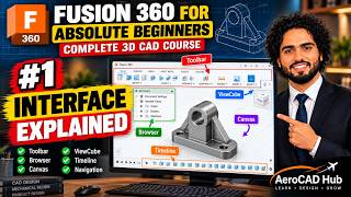 Fusion 360 for Absolute Beginners #1 | Graphical User Interface (GUI) Explained Guide