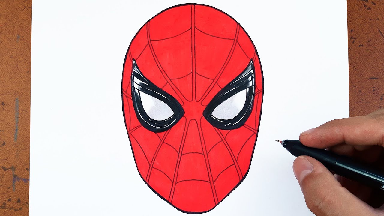 Desenho Homem Aranha sem Máscara - Desenho para Colorir