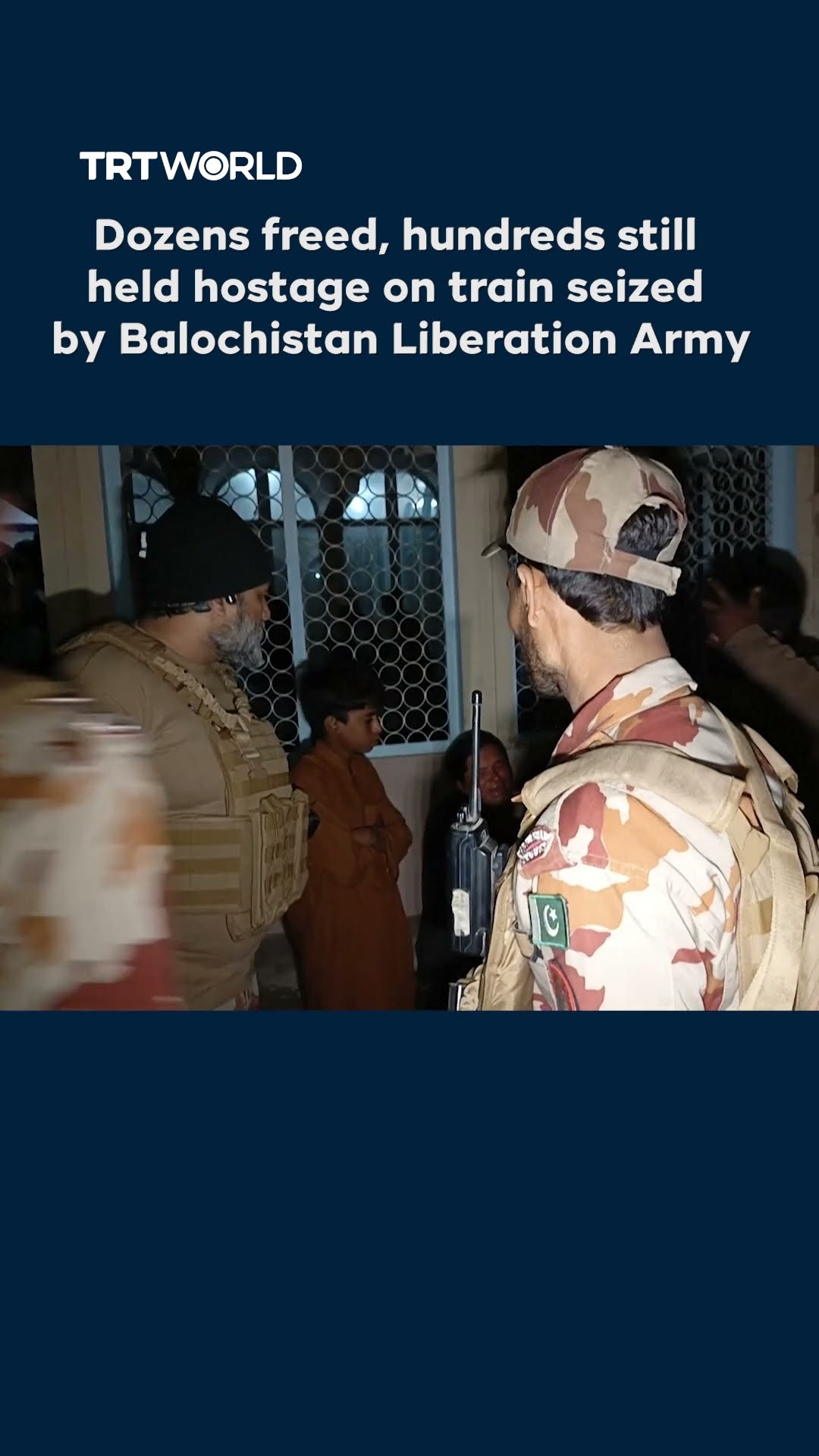 Dozens freed, hundreds still held hostage on train seized by Balochistan Liberation Army
