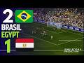 ⚽ BRASIL 2-1 EGYPT Highlights  | Friendly Football Match Pre-World Cup 2026 (Simulation/Recreation)