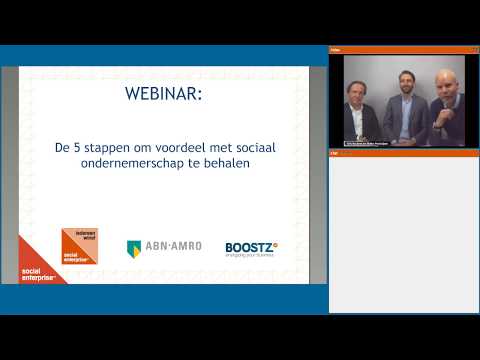 De 5 stappen om voordeel met sociaal ondernemerschap te behalen (webinar)