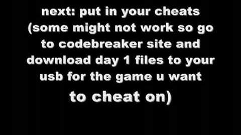 HOW TO PUT CODEBREAKER CHEATS ON A BURNED AND ESR PATCHED GAME FOR PS2!!!!!!!!!!!