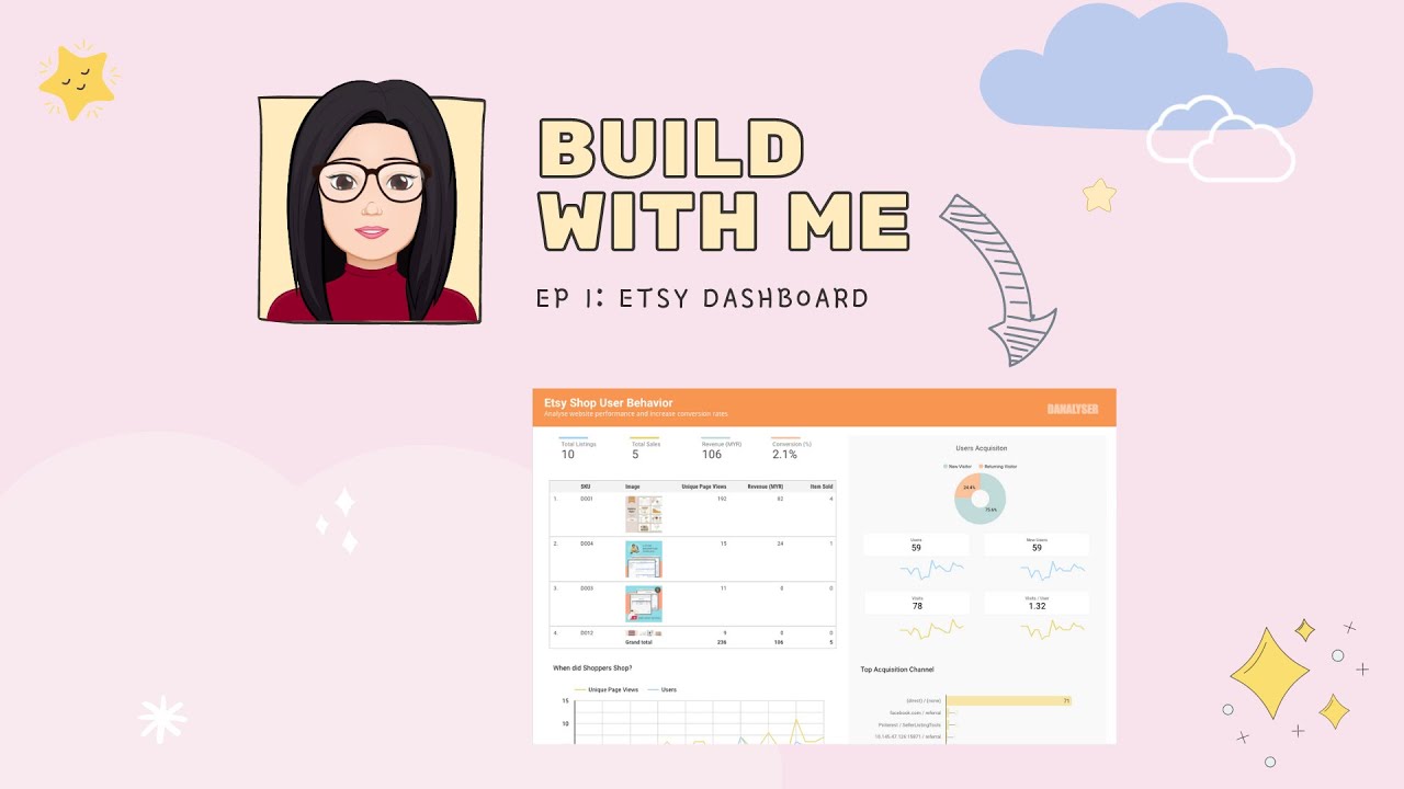 Build With Me EP 1🎨 How to build a Google Data Studio dashboard from ...