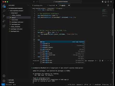 Node.js Body-parser Tutorial