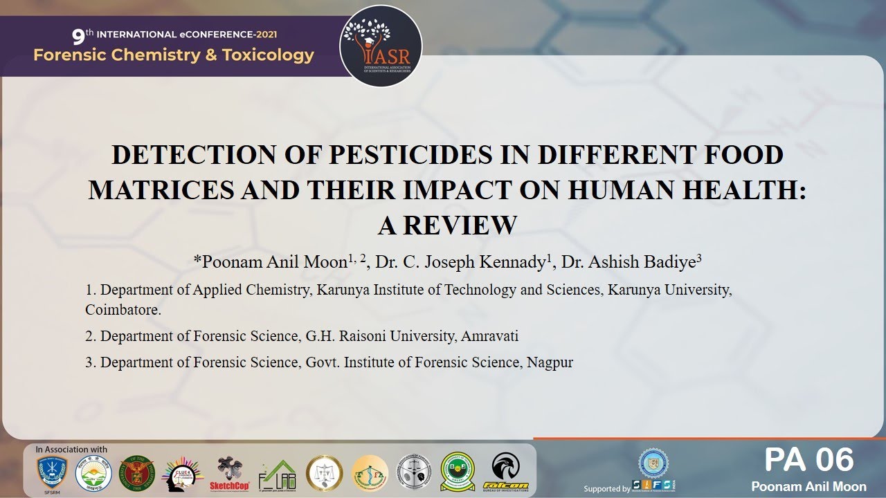 Detection Of Pesticides In Different Food Matrices And Their Impact On Human Health Paper 6 Youtube