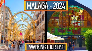 MALAGA City Tour 2024 | from City center to Mercado central de Atarazanas | Malaga Walk 2024