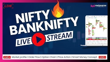 LIVE 🔴 NIFTY | BANK NIFTY  | STOCKS TRADING #orderflow #optionchain #marketprofile #priceaction