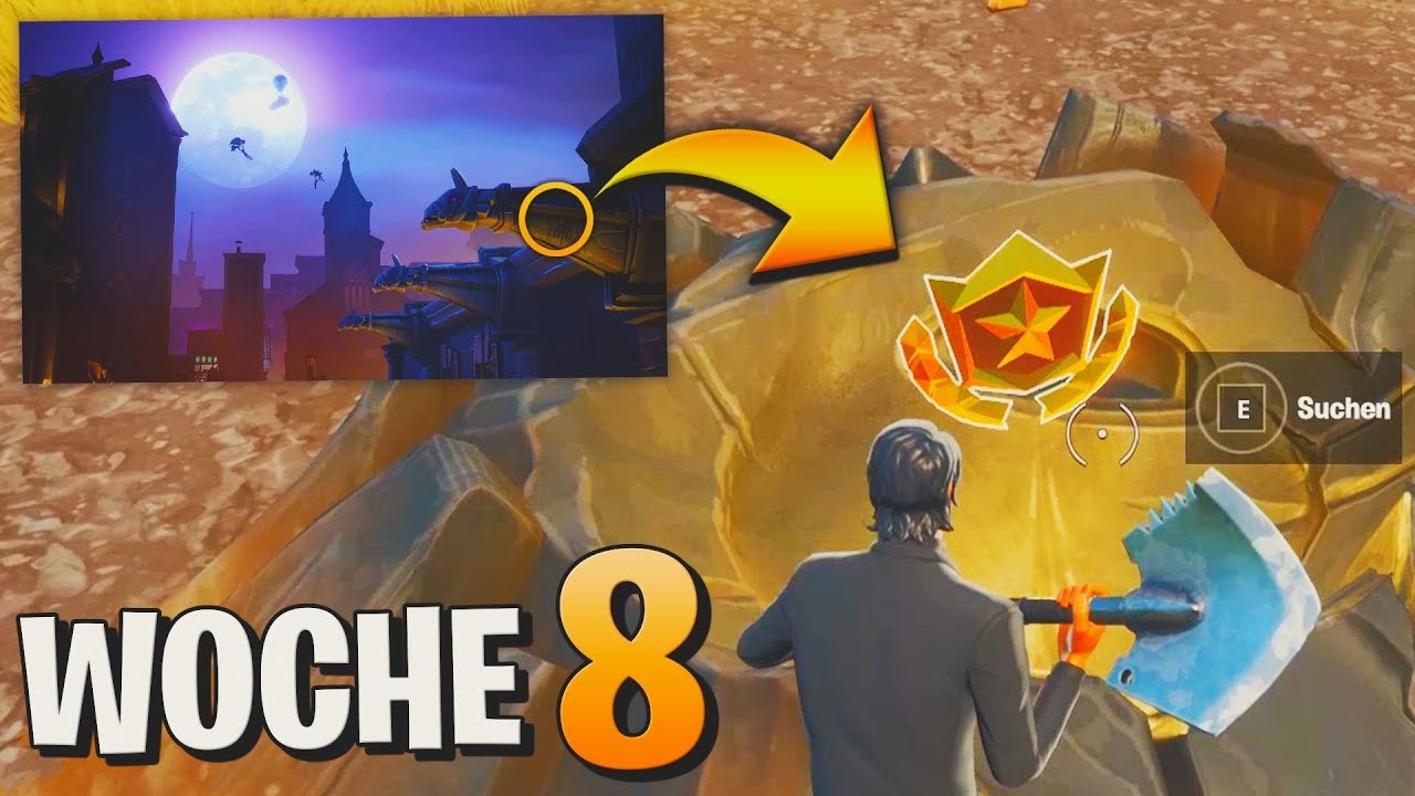 Fortnite: GEHEIMER Battle-Stern WOCHE 8 ⭐ Season 10 Ladebildschirm 8 Gotik/Stumraser | Detu