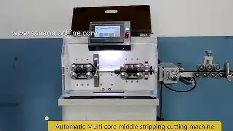 Automatic multi core middle stripping and cutting machine