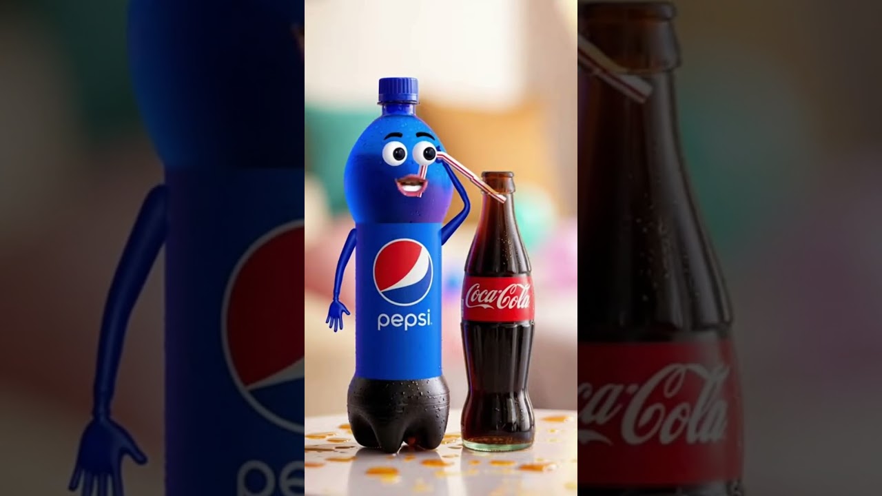“Pepsi Drinks Coca-Cola 🥤😱 | Funny AI Animation by CutifyAI”