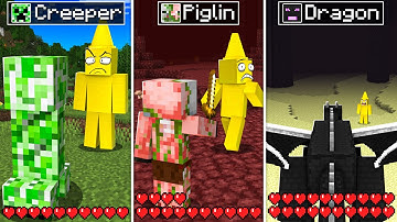 I Played As Every Minecraft Mob To Troll My Friend