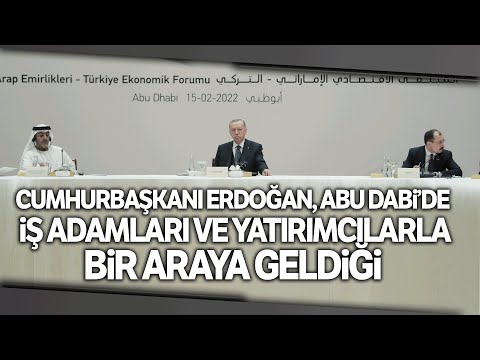 Cumhurbaşkanı Erdoğan; BAE