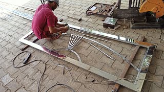 How to making fancy steel gate फैंसी स्टील गेट लेटेस्ट डिजाइन / steel gate