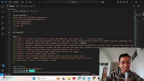 MEMBUAT GAME KUIS MATEMATIKA SEDERHANA MENGGUNAKAN PYTHON PART 6