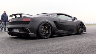 Lamborghini Gallardo Superleggera - BRUTAL ACCELERATIONS + REV LIMITER SOUNDS!