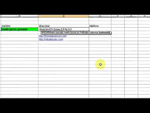 funcion buscarv en excel
