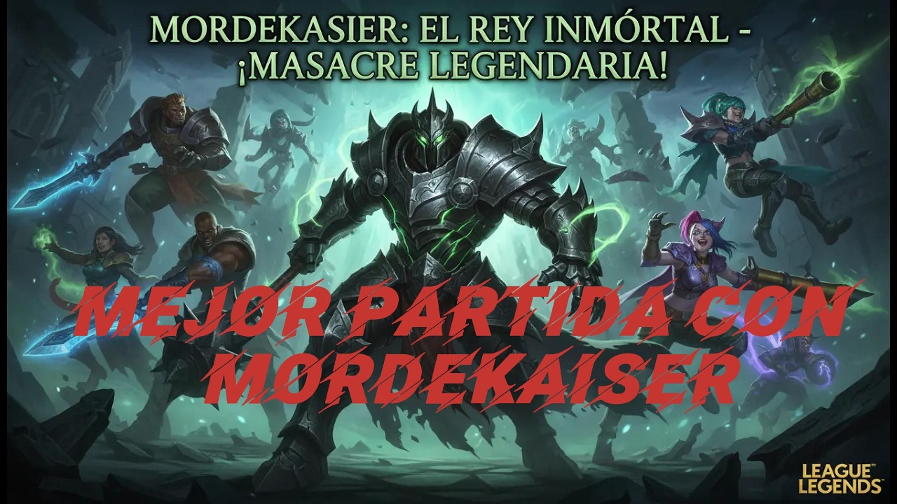 ¡Mi mejor partida con Mordekaiser! - Mordekaiser vs K-sante - League of legends