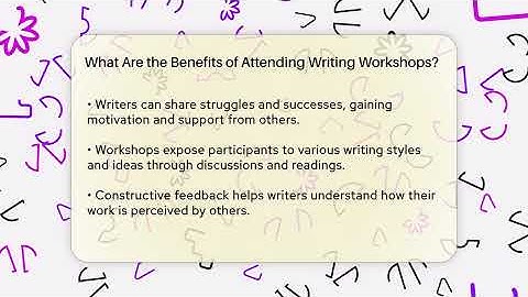 What Are the Benefits of Attending Writing Workshops? - The Prose Path