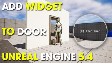 Unreal Engine 5.4.2 Beginner Tutorial - Add Widget to Door #unrealengine5 #mrwhiz #gamedevelopment