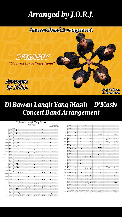 Di Bawah Langit Yang Sama - Concert Band Arrangement - SNEAK PEAK