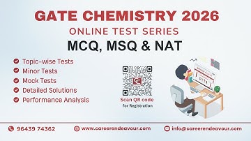 GATE Chemistry Online Test Series 2026 #gatechemistry #gate2026 #gatechemistryexam #careerendeavour