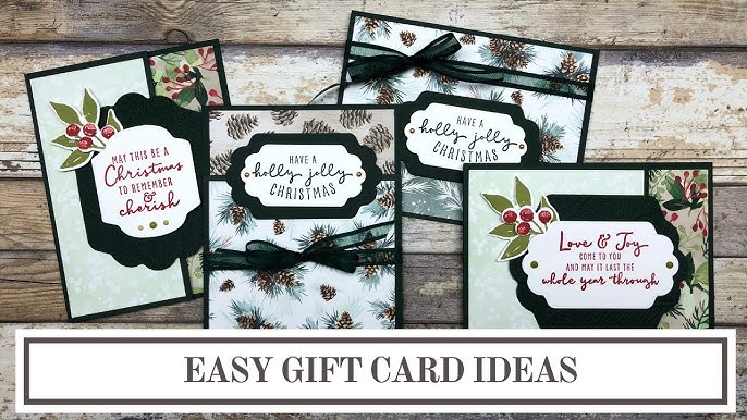 Easy DIY Gift Card Holder with Patterned Paper - ON Y GO! STAMPING