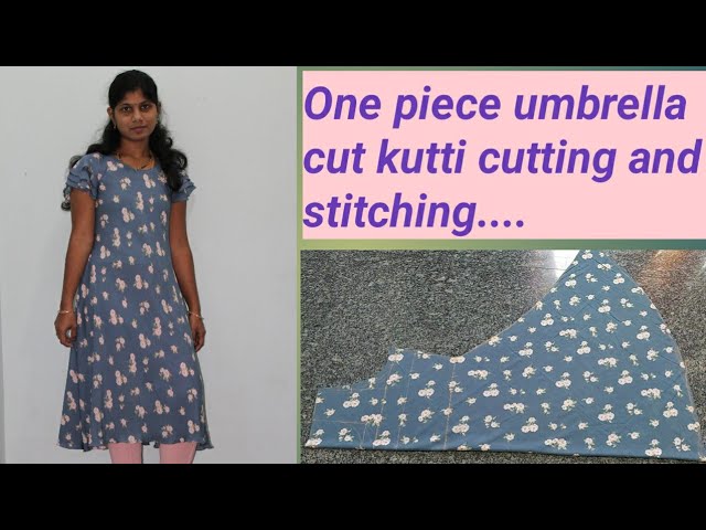 One Piece Umbrella Gown Cutting And Stitching - YouTube