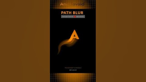 Animate Text Like a Pro: Mastering Path Blur in Photoshop! ✨🖌️