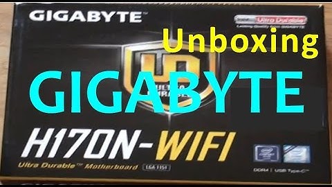 Gigabyte H170N WiFi miniITX motherboard Unboxing and review
