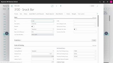 Defining Expiration Date Handling on Items - Microsoft Dynamics 365 Business Central