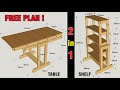 HOW TO MAKE A SHELF TABLE STEP BY STEP
