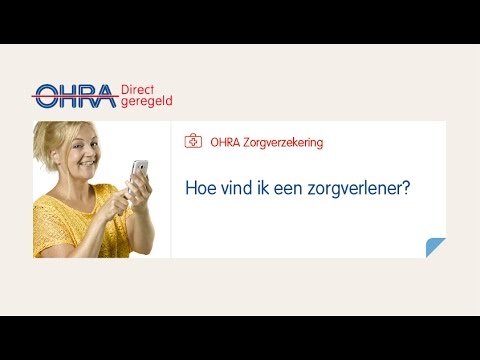 Hoe vind ik een zorgverlener?