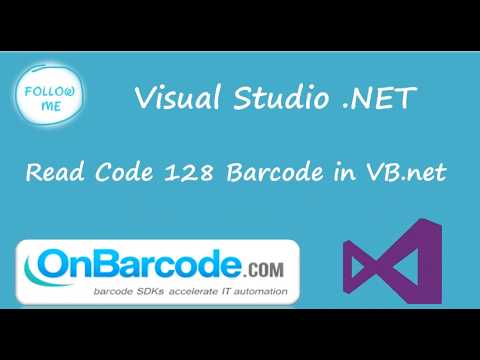 How to scan, read Code 128 barcodes using OnBarcode VB.NET Code 128 Barcode Reader library