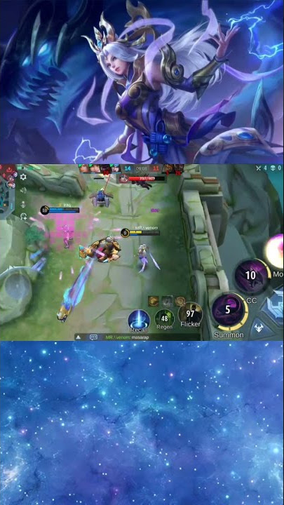Selena Thunder flash vs Xavier ( mlbb short ) mobile legends bang bang