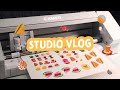 Studio Vlog #07 | Setting Up Canon Printer & Silhouette Cameo 4, Making Stickers, Shop Update Prep