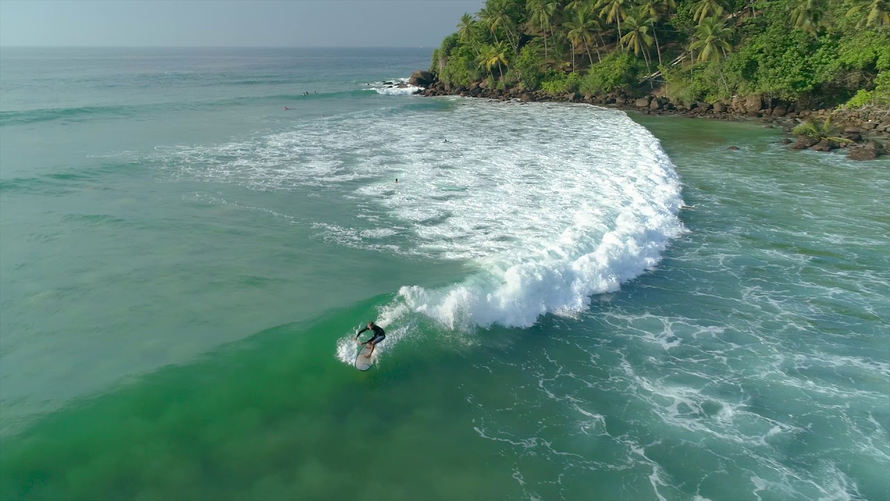 Surfing in Sri Lanka. Mirissa right. - YouTube