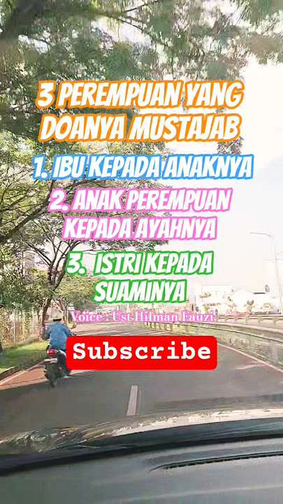 Maasya Alloh, 3 Perempuan yg doanya sangat Mustajab #usthilmanfauzi