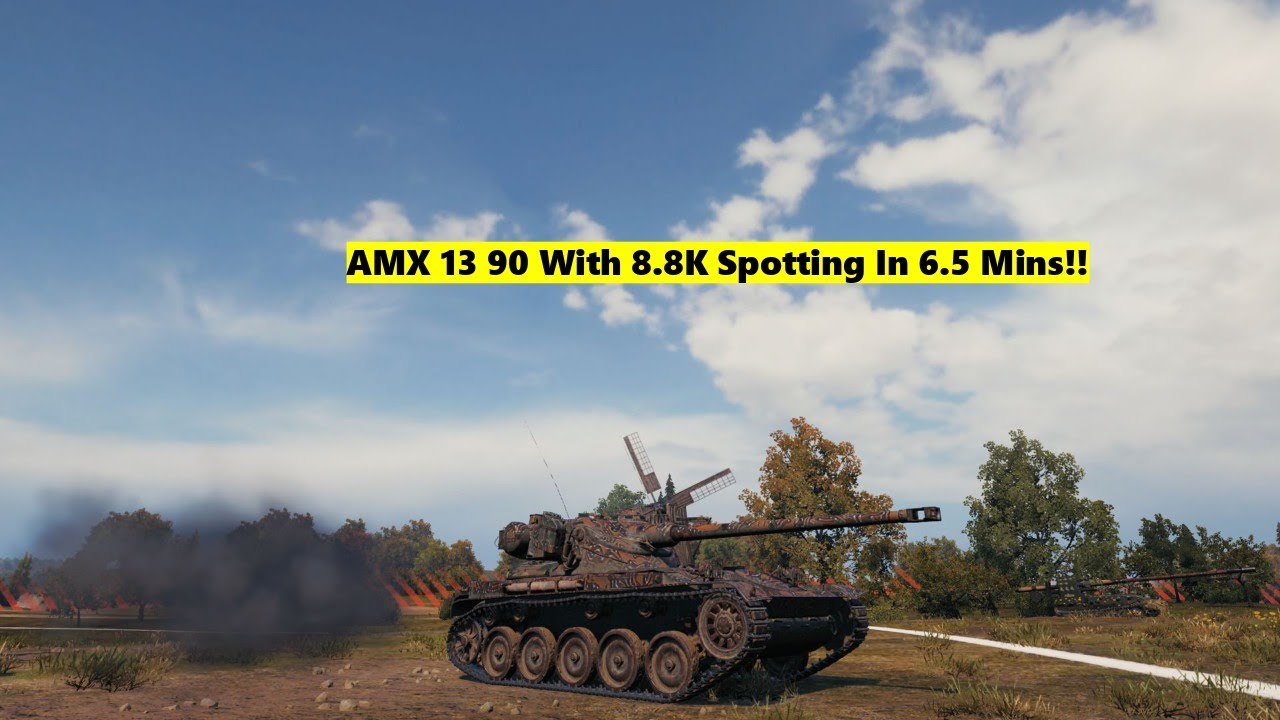 World of Tanks | AMX 13 90 With 8.8K Spotting In 6.5 Mins!!