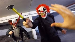 Horror Clowns VS Parkour POV | Creepy Halloween Chase