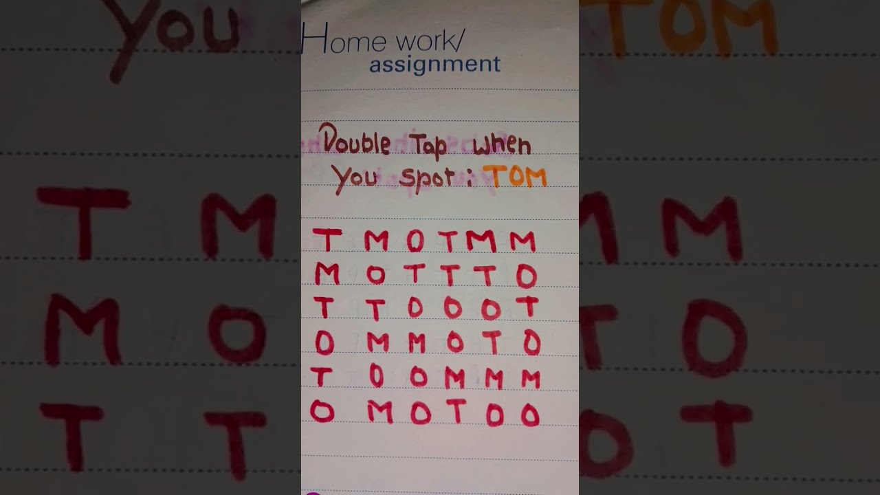 Double Tap When You Spot TOM